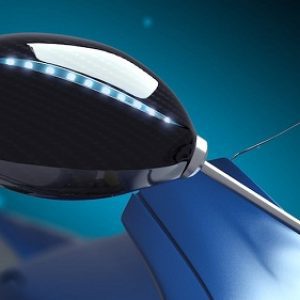 آینه هوشمند Zercado؛ تنظیم خودکار برای موتور سیکلت!