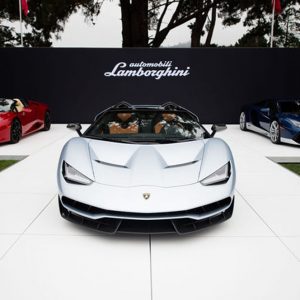 لامبورگینی چِنتناریو رودستر، در مونتری به‌نمایش گذاشته شد