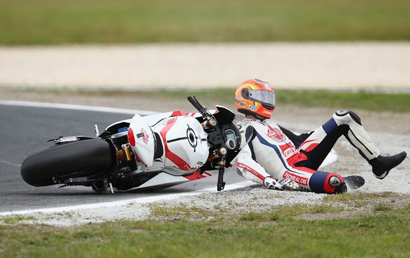 during the Australian MotoGP, which is round 17 of the MotoGP World Championship at Phillip Island Grand Prix Circuit on October 28, 2012 in Phillip Island, Australia.