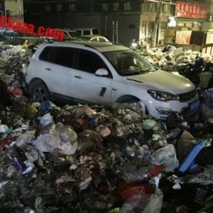 عاقبت پارک خودرو جلوی درب محل تخلیه زباله!