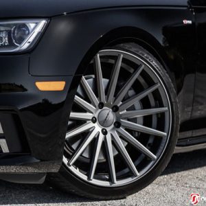 ظاهر تهاجمی‌تر آئودی A4 با رینگ‌های سفارشی 20 اینچی و ارتفاع کاهش یافته