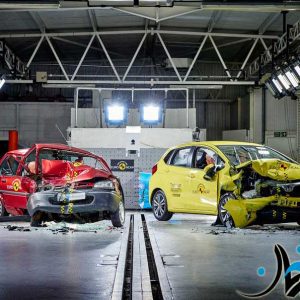 انجام دو تست تصادف جذاب در بیستمین سالگرد فعالیت موسسه EUNCAP!