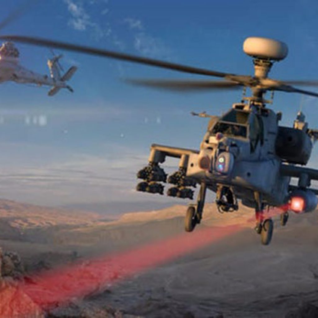 اولین شلیک لیزری هلیکوپتر‌ها انجام شد