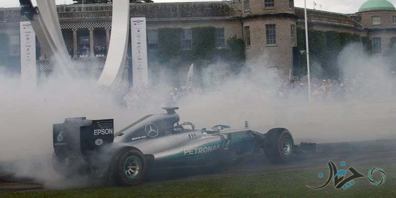 جشنواره خودرو گودوود: بزرگان در پیست hillclimb! قهرمان فرمول 1 جهان نیکو رزبرگ پشت فرمان مرسدس-AMG دبلیو 07