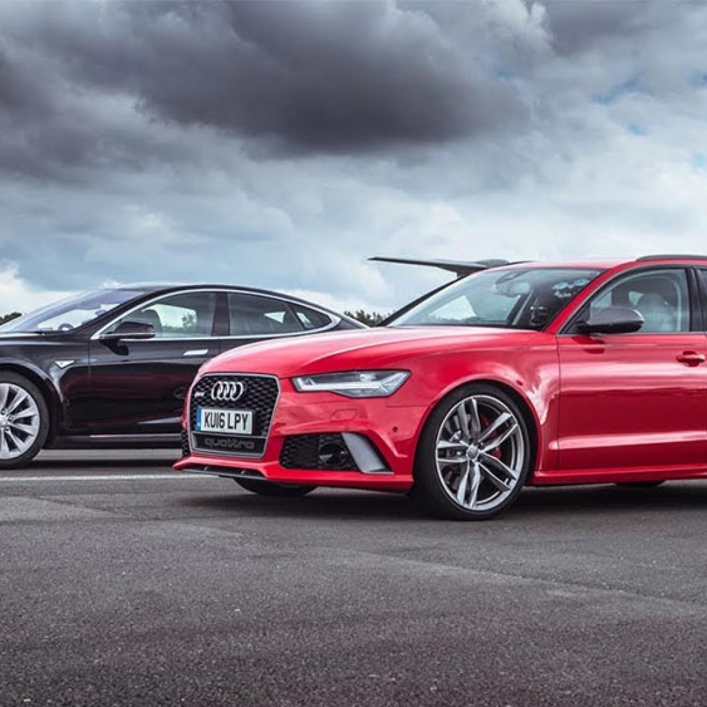 مقایسه تسلا S با آئودی RS6 (ویدئوی اختصاصی)