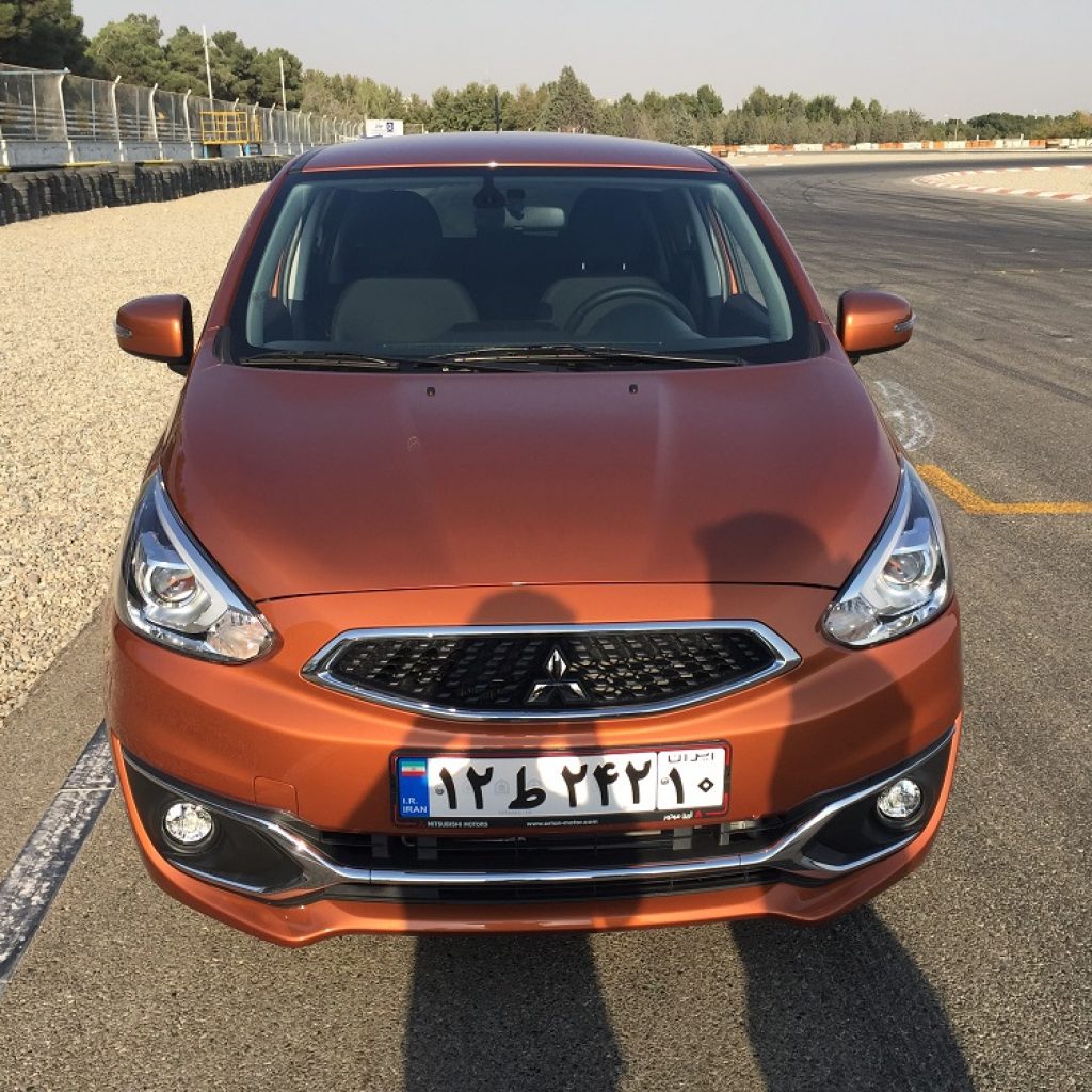 تست رانندگی میتسوبیشی میراژ در پیست آزادی!