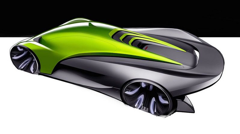 تجسم هاله ای از ابرخودرو جدید مک لارن در سال 2032!