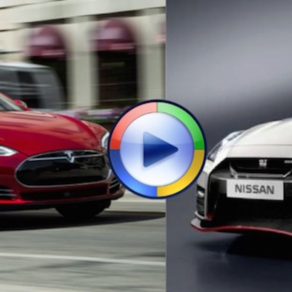 مسابقه سرعت بین تسلا S و نیسان GTR را ببینید! (ویدئوی اختصاصی)