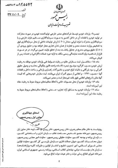 پس از مدت‌ها، بالاخره دستور‌العمل واردات خودرو ابلاغ شد!