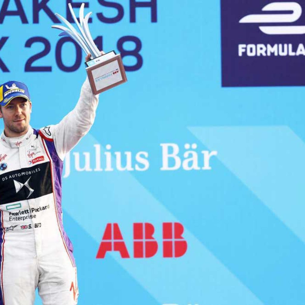 دی اس بر سکوی برتر مسابقات فرمول E