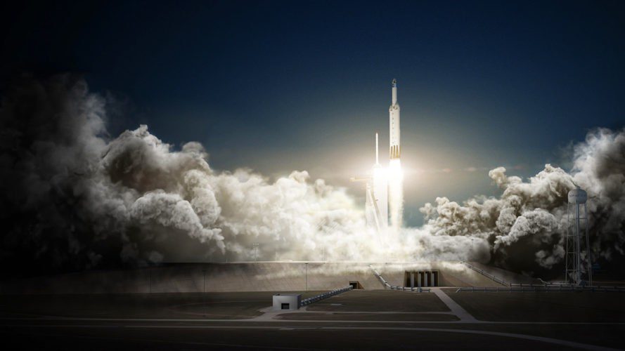 پرتاب تسلا رودستر با راکت اسپیس ایکس ایلان ماسک به فضا!