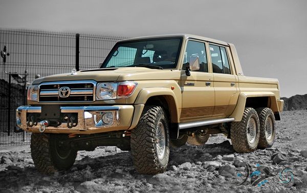 تویوتا لندکروزر شش چرخ؛ دست پخت میلیاردرهای عرب!