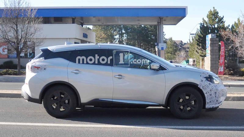 انتشار تصاویر جاسوسی فیس‌لیفت نیسان مورانو با چراغ‌های جدید