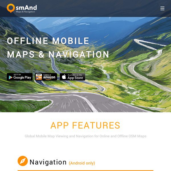 OFFLINE MOBILE MAPS & NAVIGATION OsmAnd