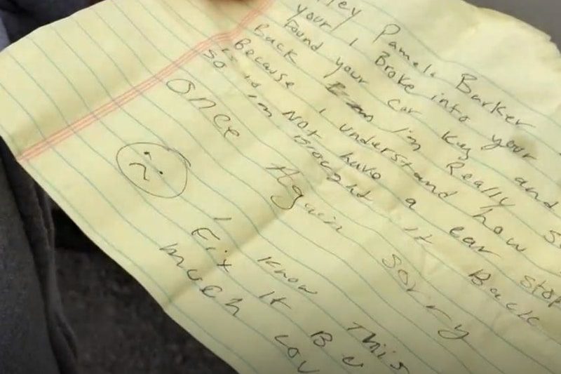 خودروی دزدیده شده با یادداشت سارق به صاحب برگردانده شد!