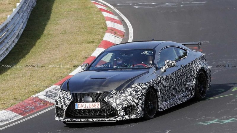 انتشار تصاویر جاسوسی لکسوس RC F GT در پیست نوربرگرینگ