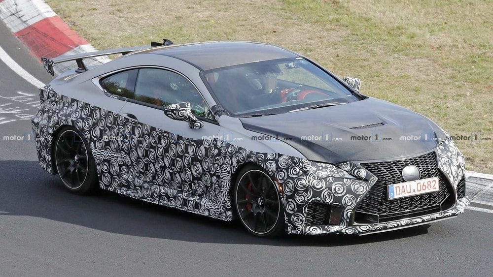 انتشار تصاویر جاسوسی لکسوس RC F GT در پیست نوربرگرینگ
