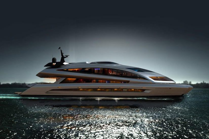 قایق تفریحی لوکس پورشه شبیه سفینه های فضایی طراحی شده است!