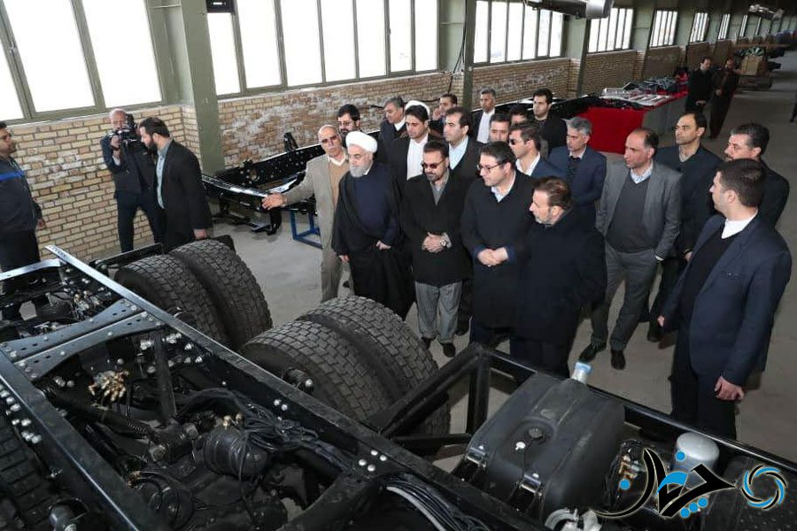 بهره‌برداری از فاز نخست کامیون سازی مشگین‌شهر با حضور رئیس جمهور