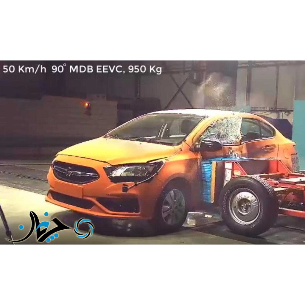 ویدئو تست تصادف خودرو شاهین منتشر شد + ویدئو