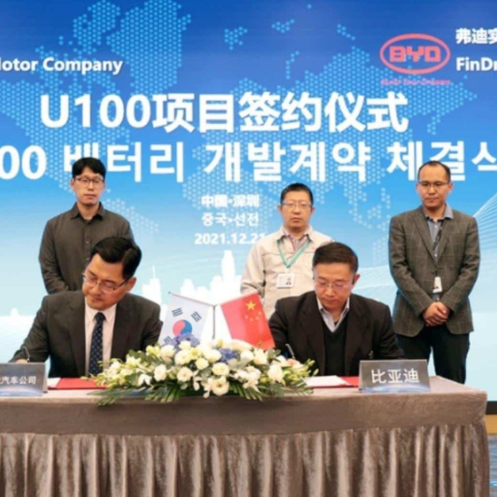 همکاری سانگ‌یانگ با بی‌وای‌دی برای توسعه باطری خودروهای برقی