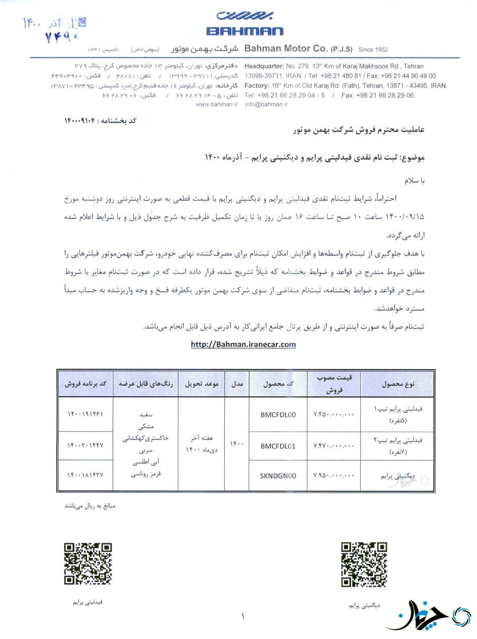 شرایط فروش فیدلیتی و دیگنیتی در تیپ‌های پرایم با محدودیت‌های جدید، اعلام شد!