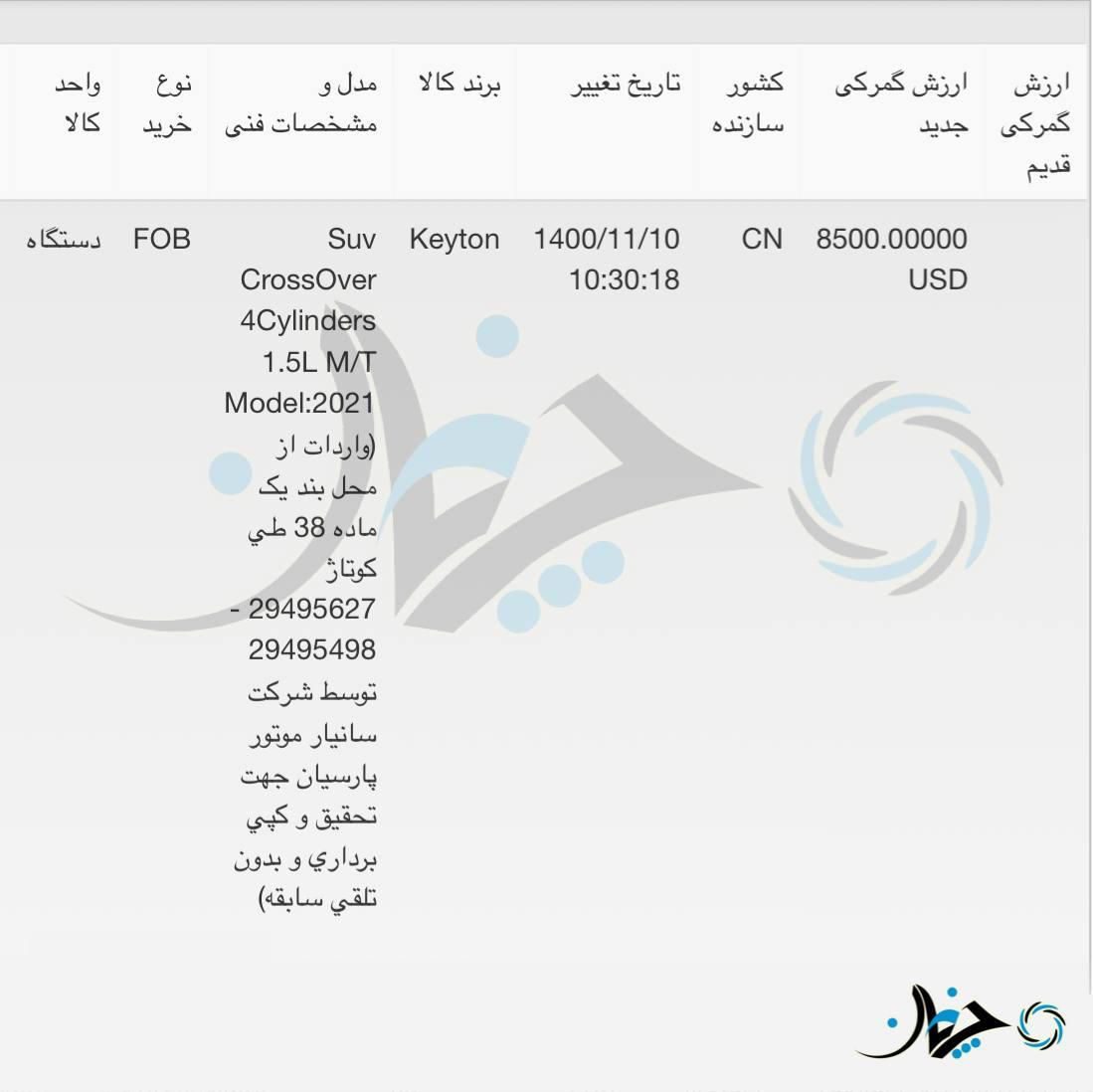 محصولات کیتون، با شرکت جوینت ونچری دیار خودرو (سانیار موتور پارسیان) به ایران می‌آید!