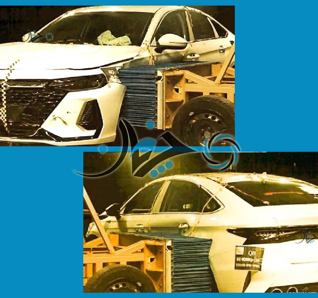 تست تصادف چری آریزو8، سدان آینده مدیران خودرو انجام شد!