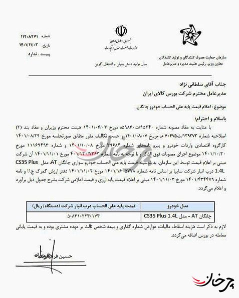 قیمت پایه چانگان CS35 پلاس سایپا اعلام شد قیمت پایه چانگان CS35 پلاس سایپا اعلام شد