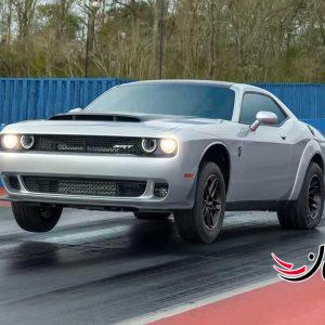 دوج چلنجر دیمن 170 | 1025 اسب بخار قدرت، شتاب 1.66 ثانیه و مشخصات کامل