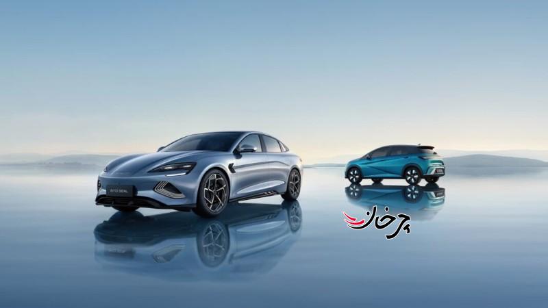 نمایش دو مدل جدید بی وای دی در نمایشگاه خودروی بارسلونا BYD Dolphin و BYD Seal