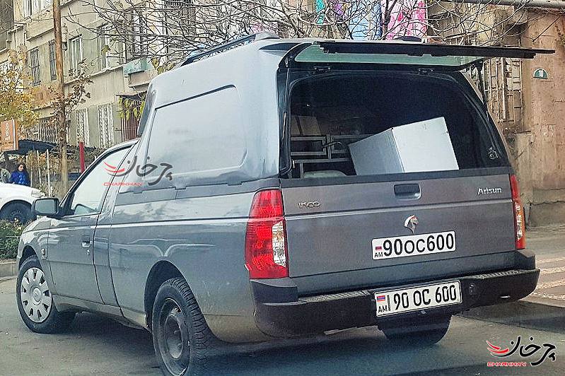 وانت ایران خودرو آریسان 2 در ارمنستان - Iran Khodro Arisan 2 ֆուրգոն Հայաստանում صادرات وانت آریسان 2 ایران خودرو به ارمنستان