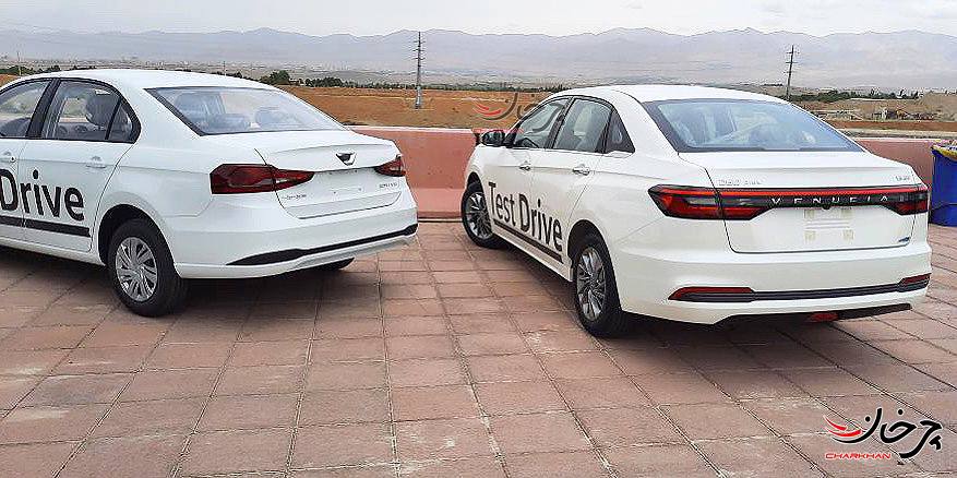 خودروهای ونوسیا D60 پلاس و جتا VA3 وارداتی ماموت خودرو و مکث موتور