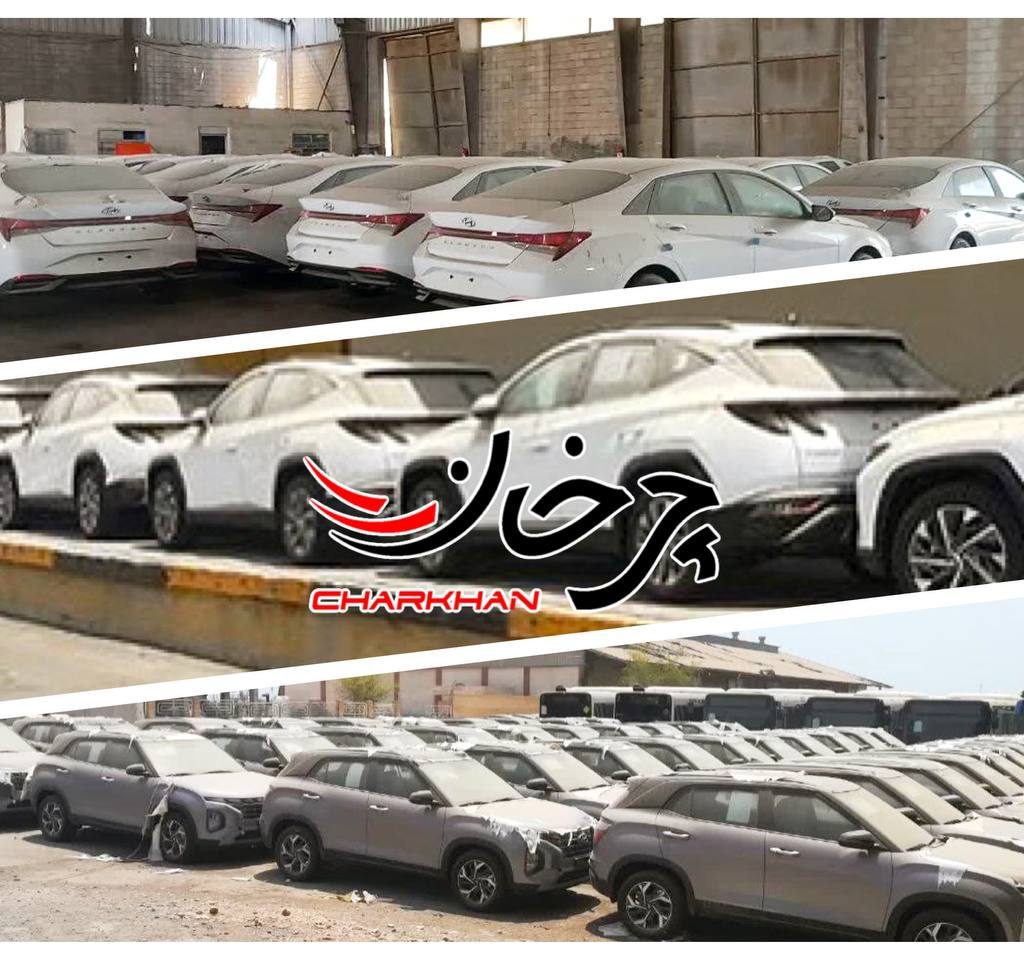 خودروهای وارداتی هیوندای در گمرک هرمزگان