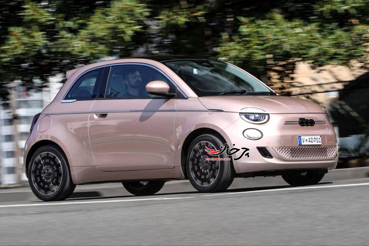 فیات 500 برقی - FIAT 500E خودرو برقی پارسیان موتور مانلی
