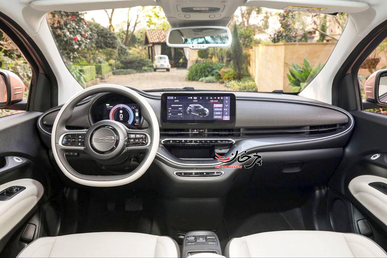 فیات 500 برقی - FIAT 500E خودرو برقی پارسیان موتور مانلی