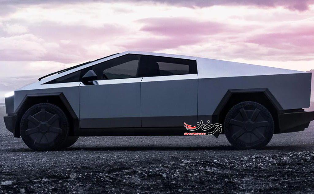 نمایش سایبر تراک معروف تسلا در چین