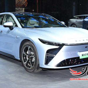 نمایش خودروهای برقی اکسلانتیکس ES و ET اکسید در نمایشگاه پکن