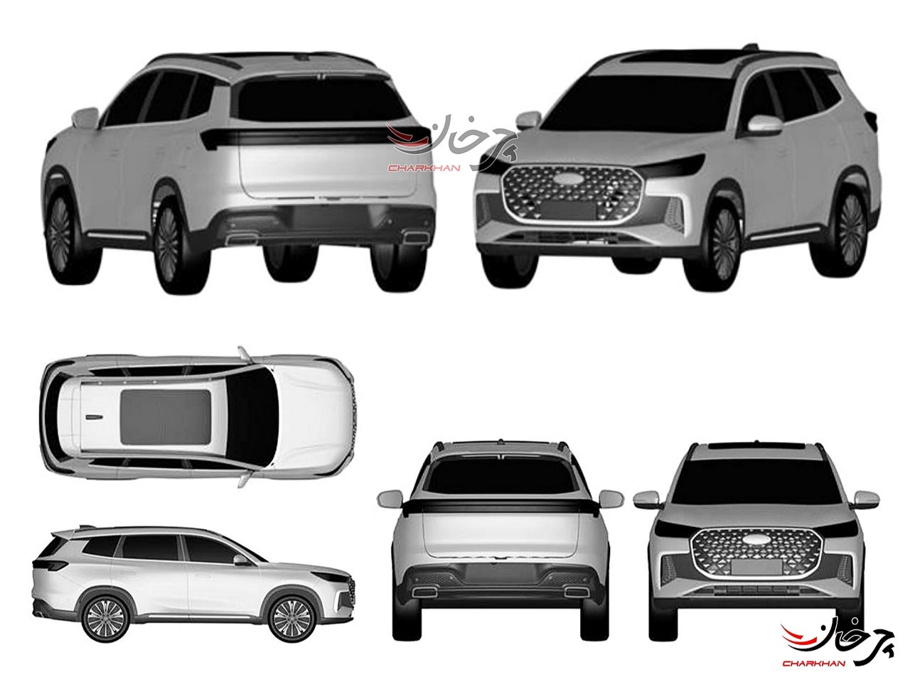 نسخه جدید چری فونیکس تیگو 8 پرو مکس - chery fownix tiggo 8 pro max