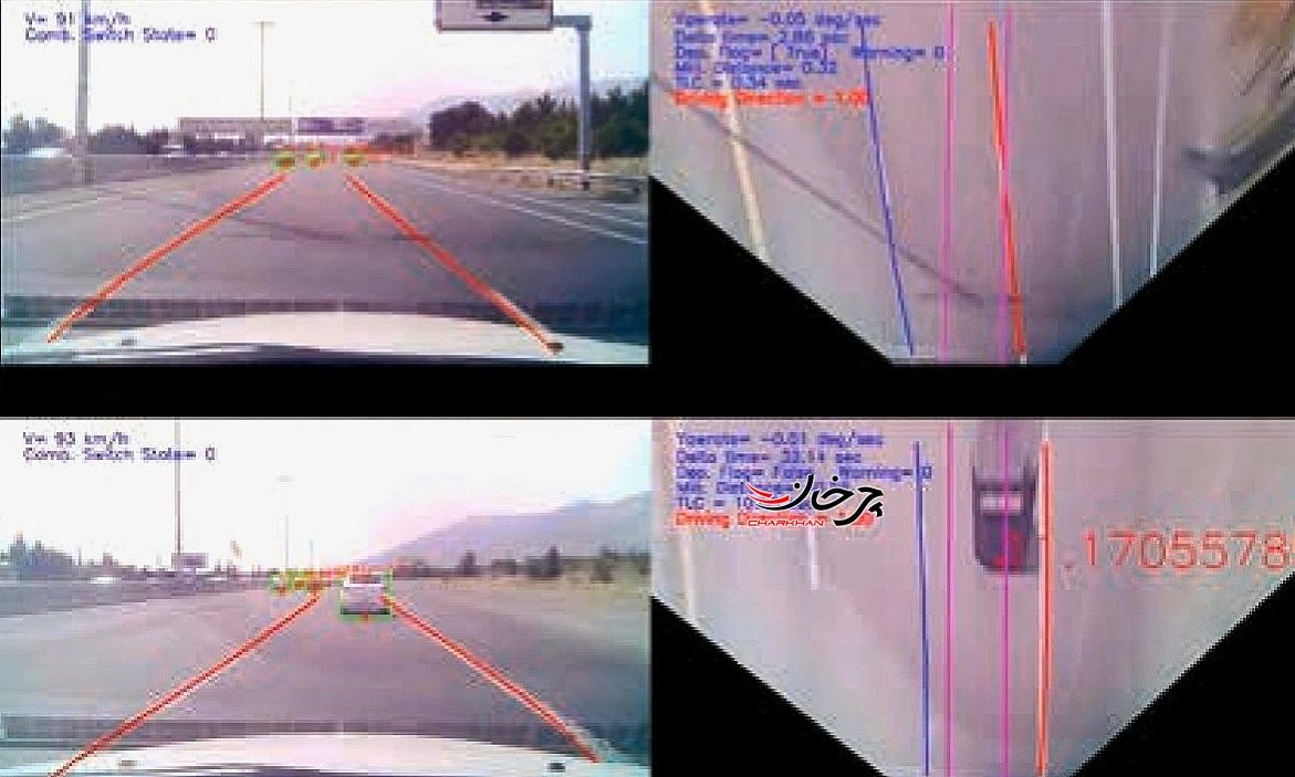 سامانه adas سایپا با تک دوربین - رادار هشدار خروج از خط - رادار نور بالا اتوماتیک - هشدار برخورد از جلو