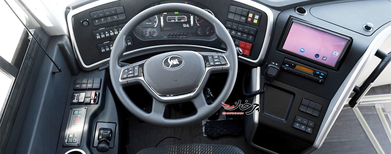 اتوبوس 9 متری بین شهری خودروسازی اسنا گروه بهمن - اتوبوس JOURNEY 9 BUS