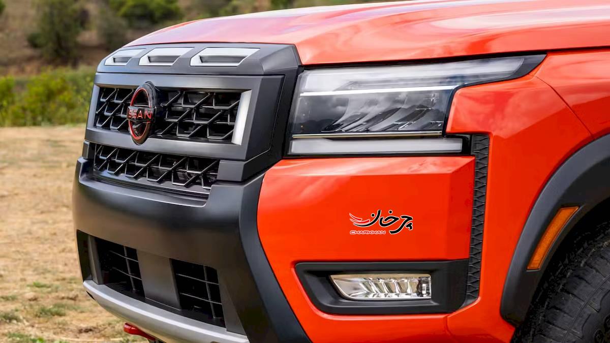 نیسان Frontier 2025 نارنجی‌رنگ با ویژگی‌های جذاب