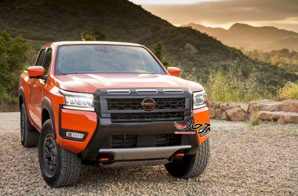 نیسان Frontier 2025 نارنجی‌رنگ با ویژگی‌های جذاب