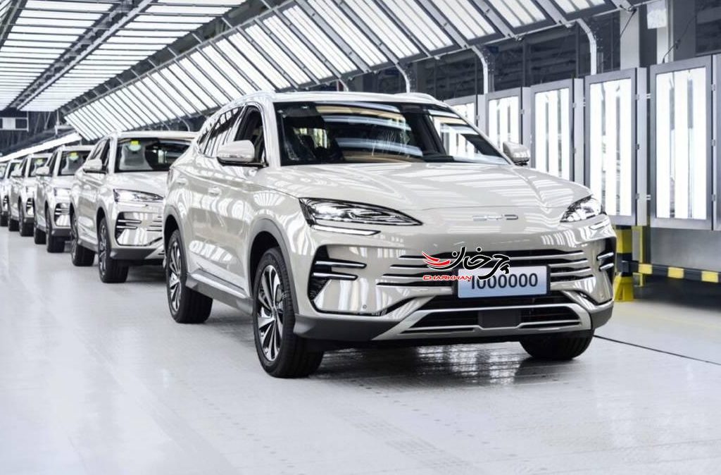 تولید یک میلیون دستگاه بی‌وای‌دی سانگ پلاس توسط BYD