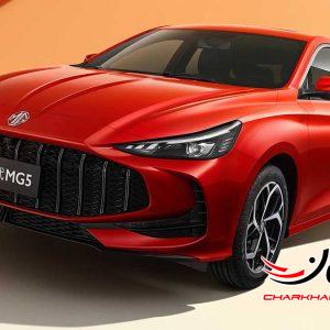 فیس لیفت ام جی 5 معرفی شد، سدان وارداتی فردا موتور جذاب‌تر شد