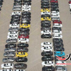 خودروهای ام جی به گمرک سلفچگان رسیدند