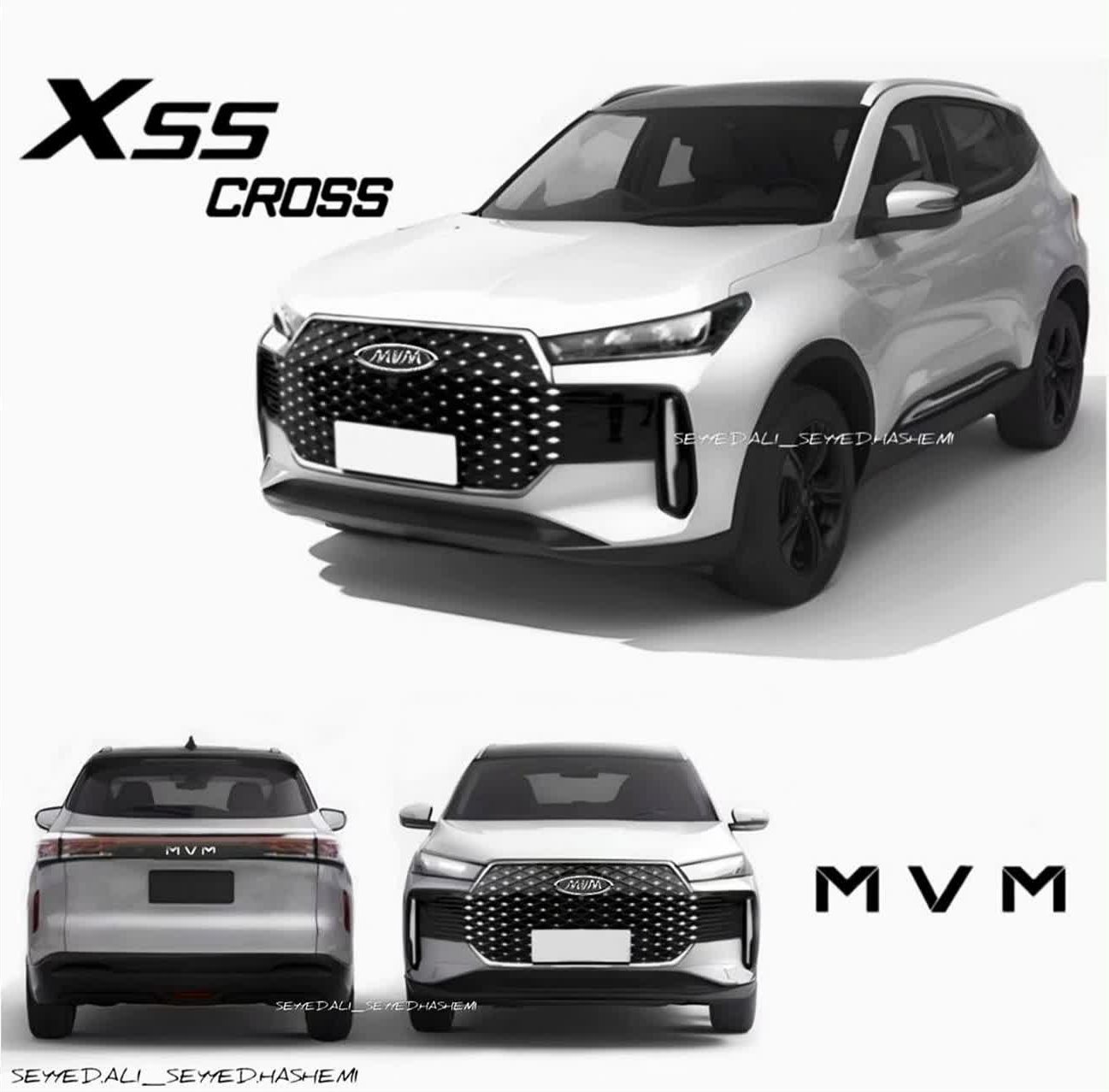 ام وی ام ایکس 55 کراس - چری تیگو 4 جدید - تیگو کراس - mvm x55 cross - chery tiggo cross - تصویر پیج سیدعلی سیدهاشمی