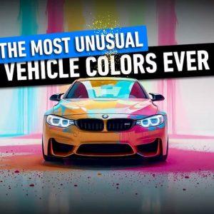 خودروهایی با عجیب‌ترین رنگ‌‌های جهان!