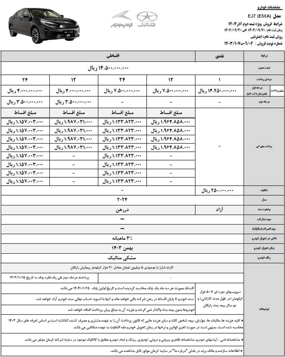 فروش خودروهای برقی کرمان موتور به همراه هدایای ویژه و شرایط متنوع