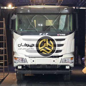 رونمایی کامیون کمپرسی جدید آریا دیزل در نمایشگاه خودروی تهران